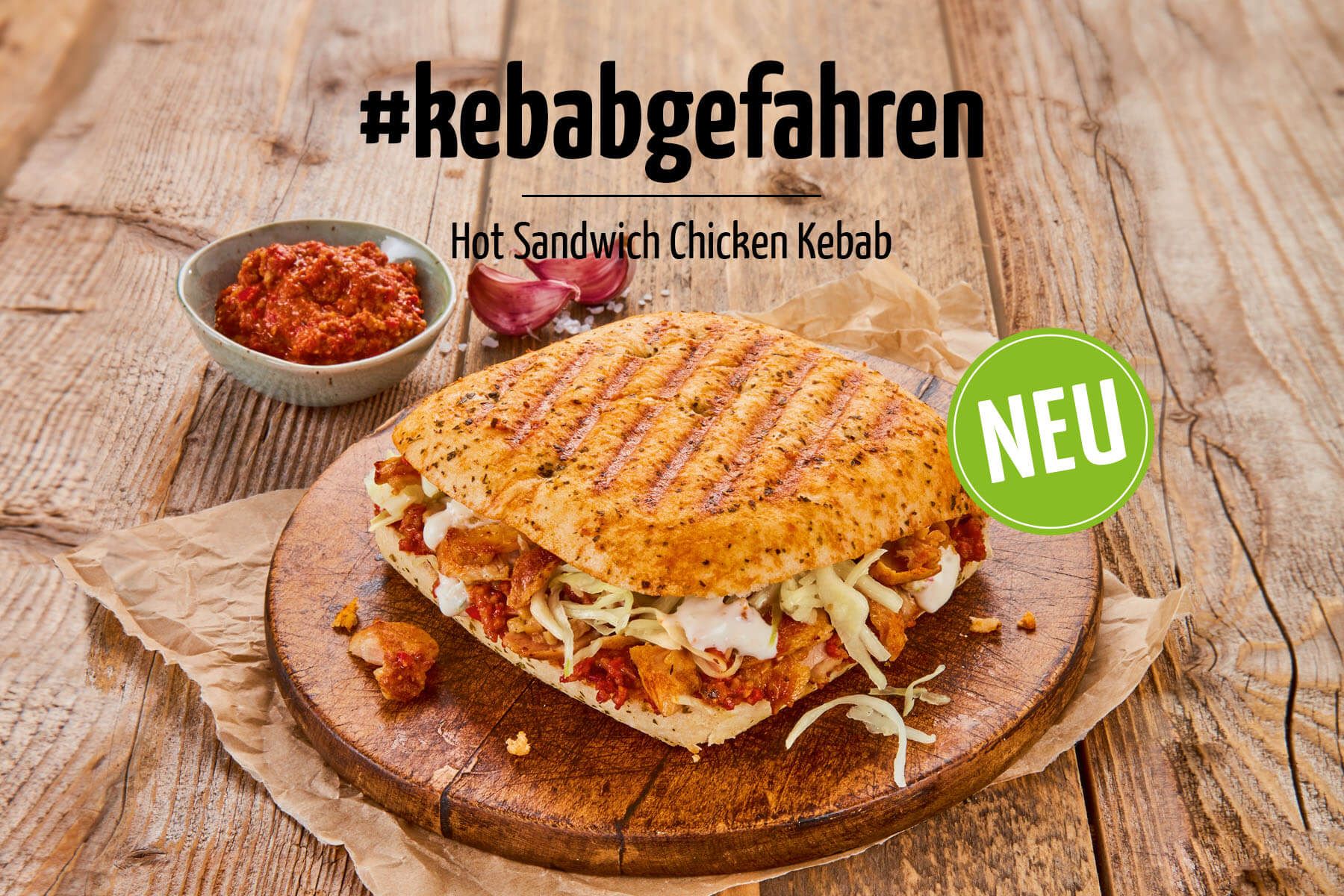 #kebabgefahren - Hot Sandwich Chicken Kebab