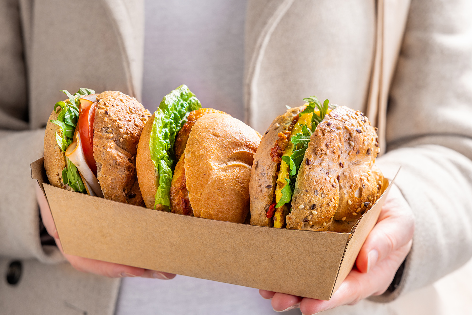 Die neue Snackbox: 3 belegte Brötchen im Mix für nur 5,90€